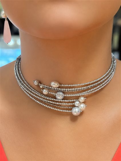 Necklace Rajola Woman in Semiprecious stones Ematite 54-497-1 - 54-497-1